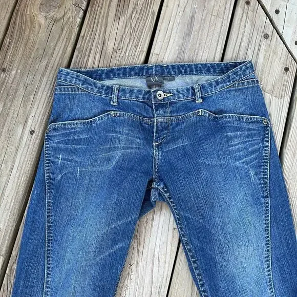 A/X Armani Exchange Women's Low Rise Baby Bootcut Jeans Size 2 - Picture 3 of 7